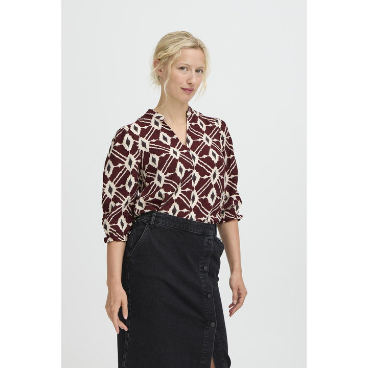 Chemisier col V Ikaia