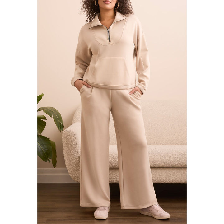 Haut à col montant avec fermeture éclair