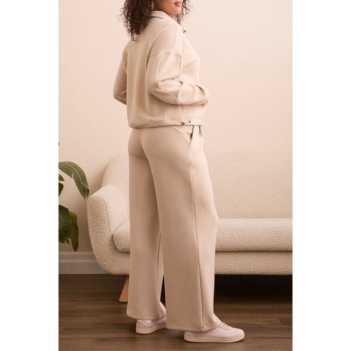 Haut à col montant avec fermeture éclair