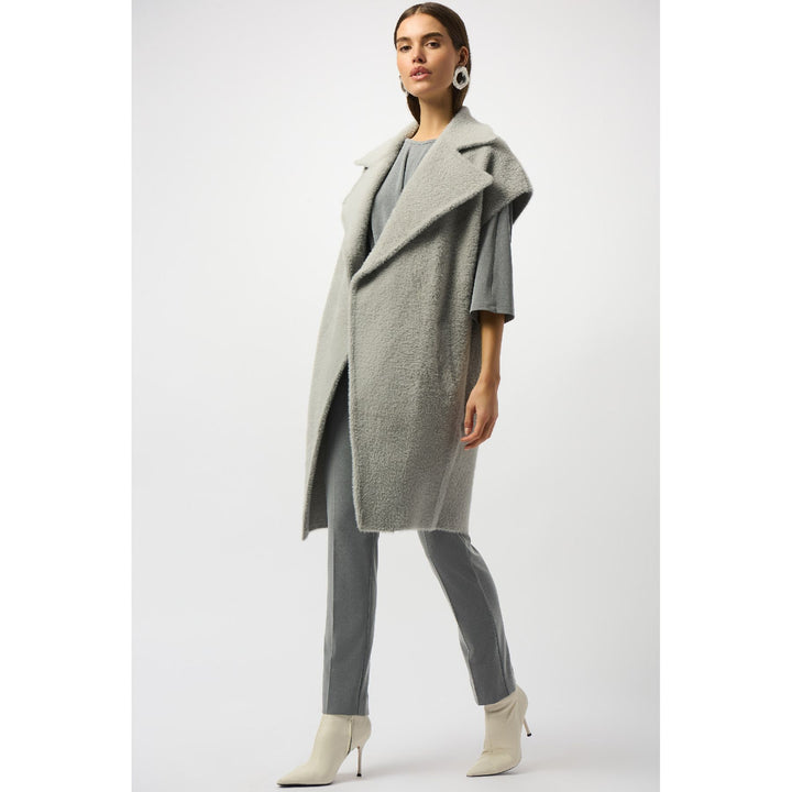 Gilet pull boxy en fil de plumes