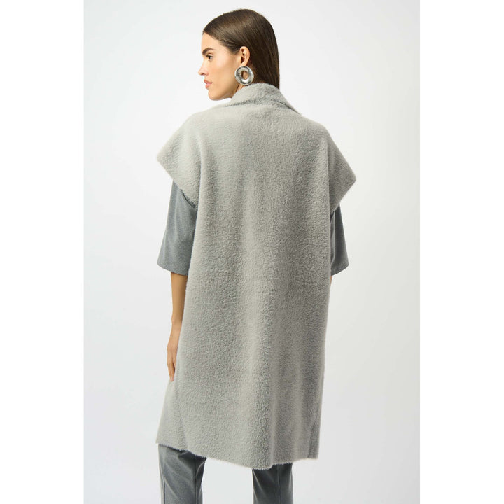 Gilet pull boxy en fil de plumes