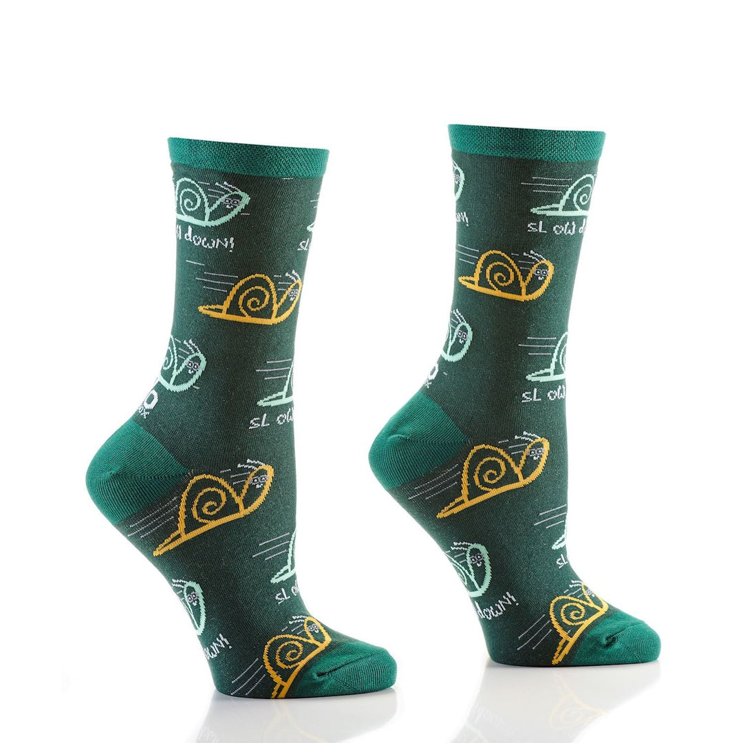 Women's Crew Sock, Slow Down