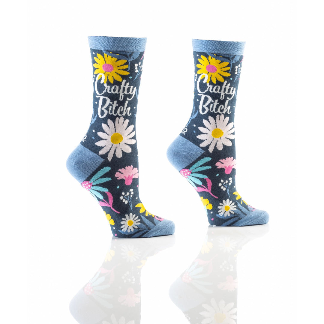 Women's Crew Sock, Crafty Bitch