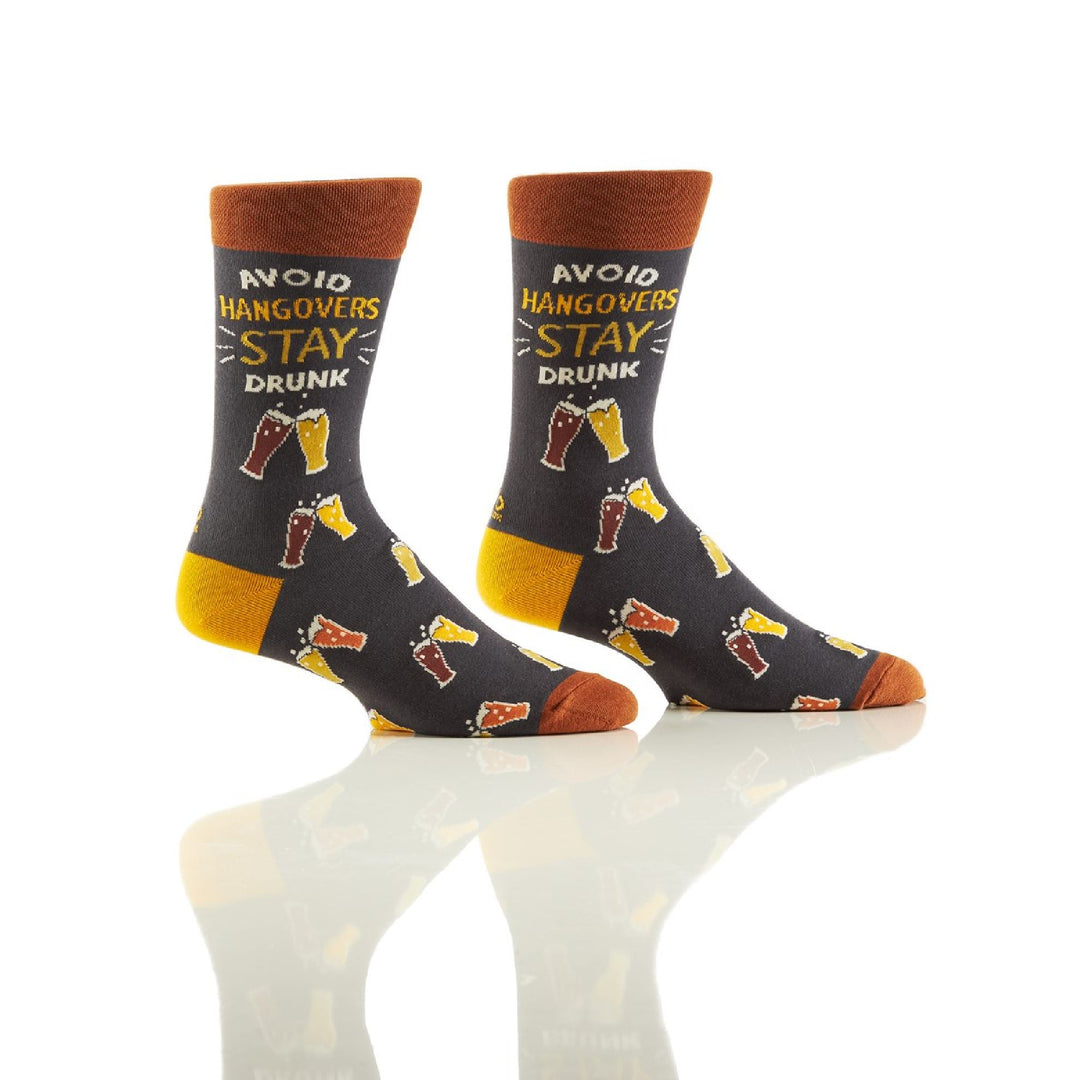 Men's Crew Sock, Stay Drunk