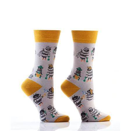 Women's Crew Sock, Bee Keepers