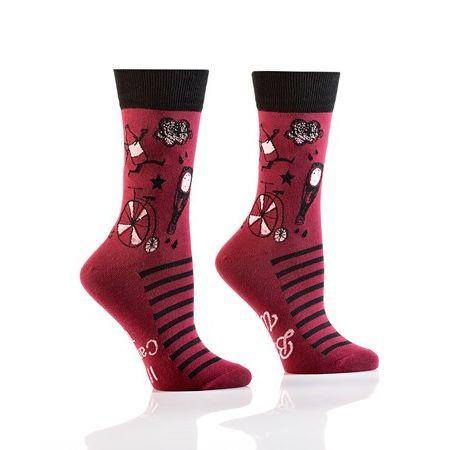 Women's Crew Sock, Bring Wine