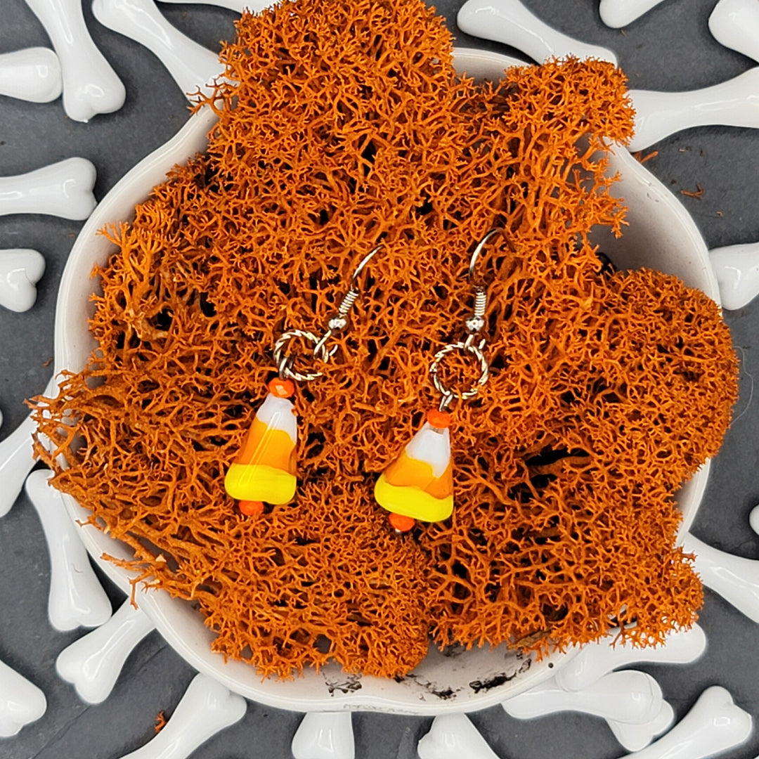 Boucles d'oreilles bonbons au maïs