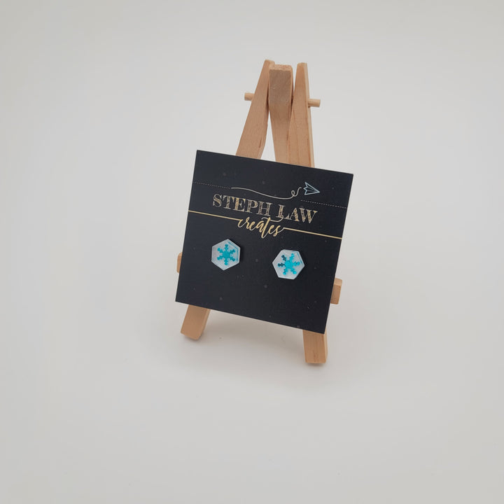 Stud de copo de nieve hexagonal