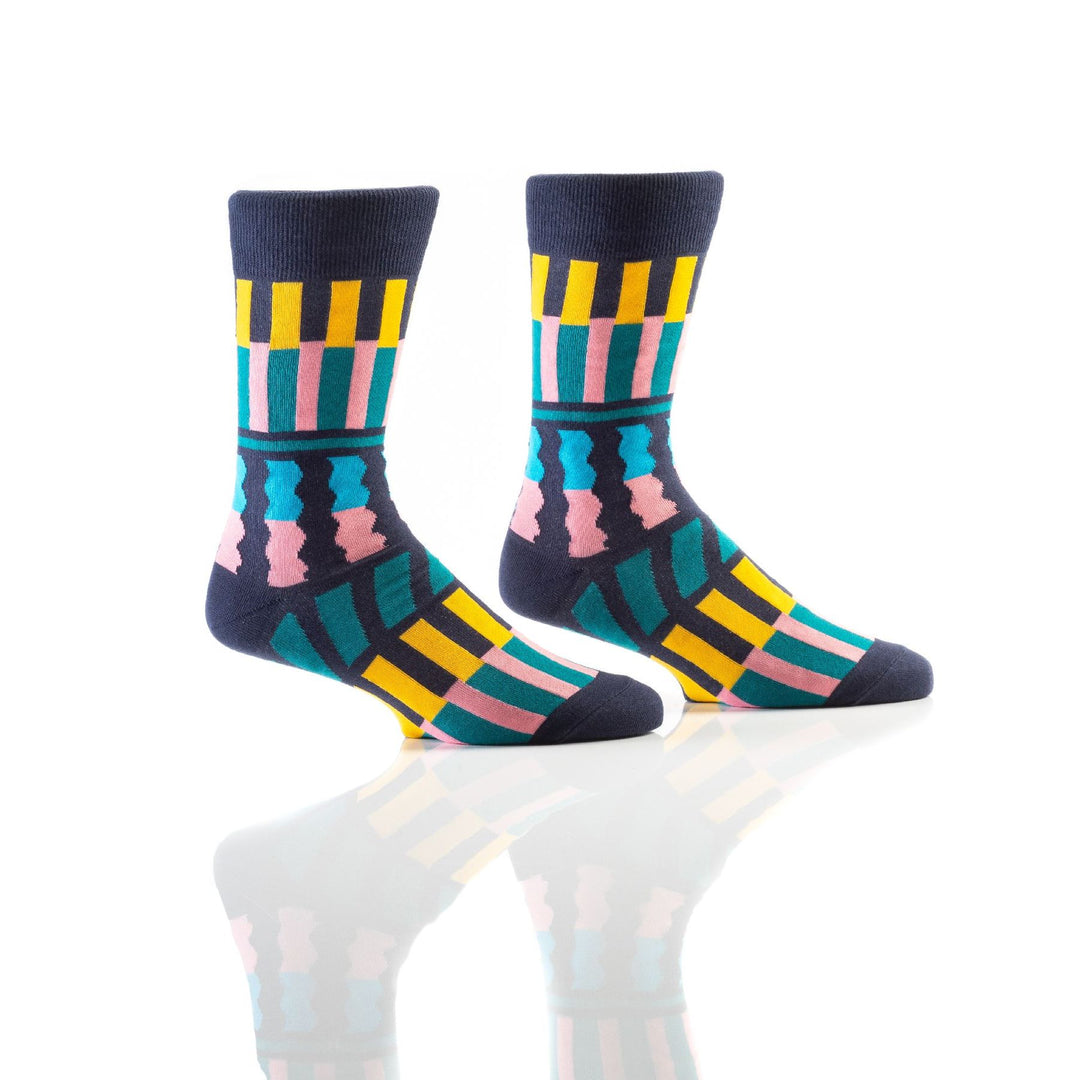 Chaussettes mi-mollet pour hommes, abstraites