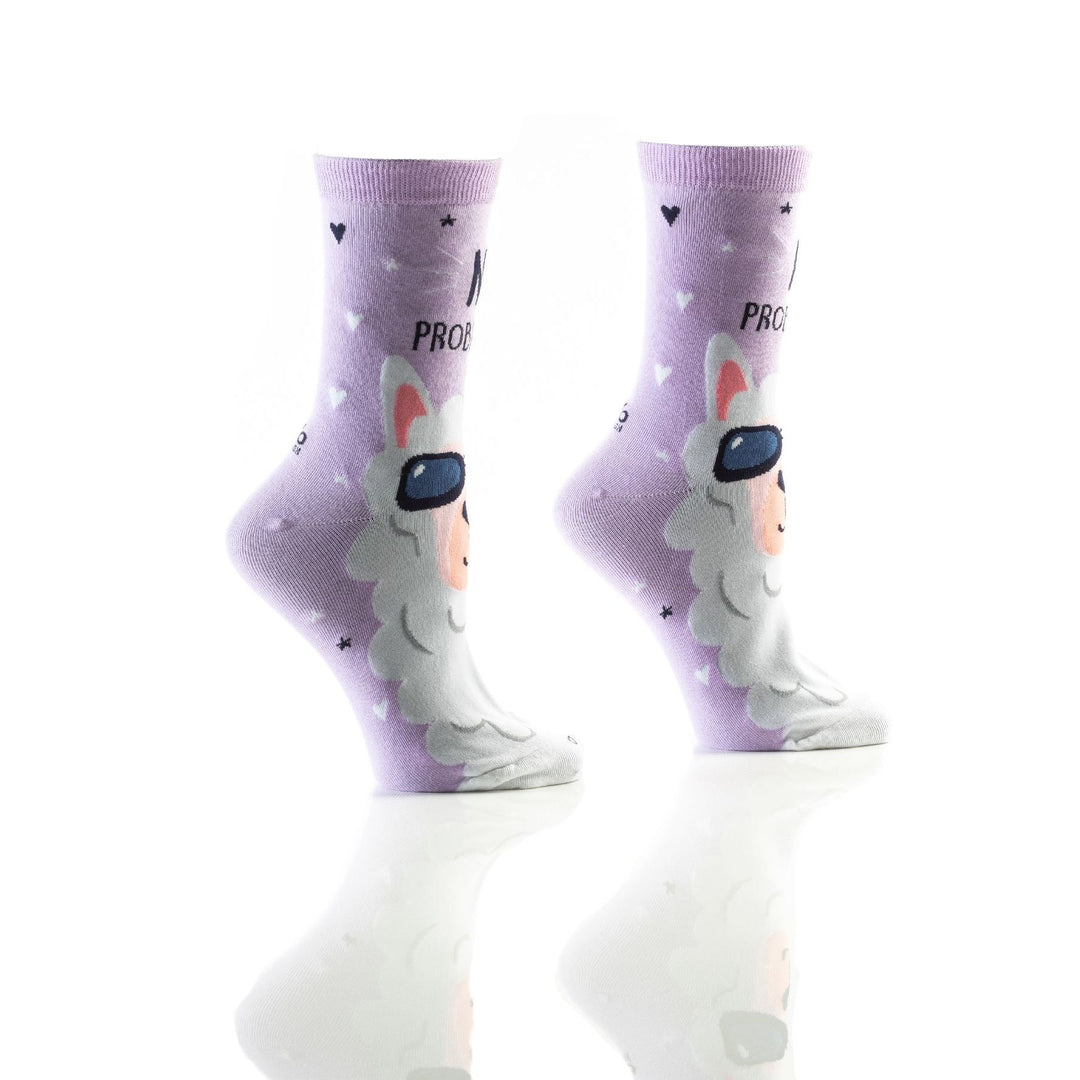 Women's Crew Sock, No Probllama