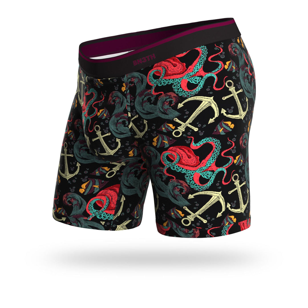Calzoncillo Boxer Clásico - Bajo el Mar - Negro