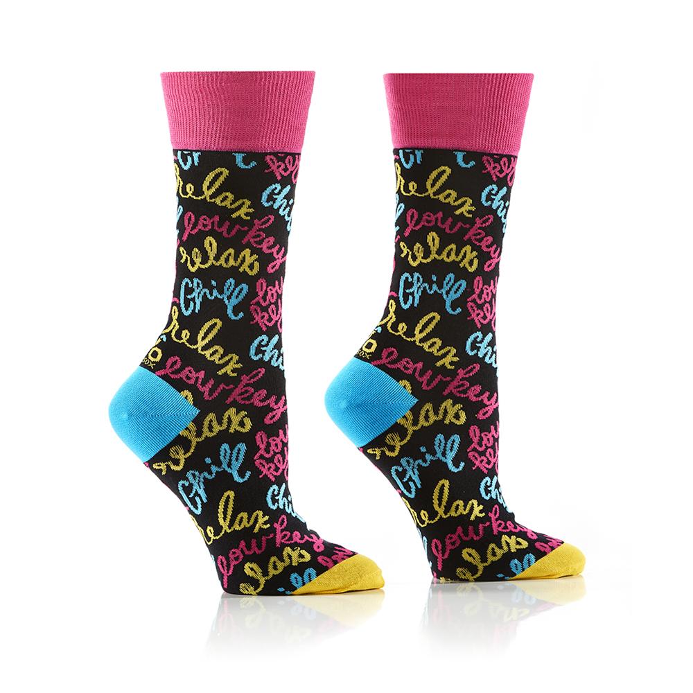 Women's Crew Sock, Chill Out