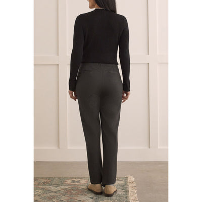 Heathered Ponte Pull-on Straight Leg Pant