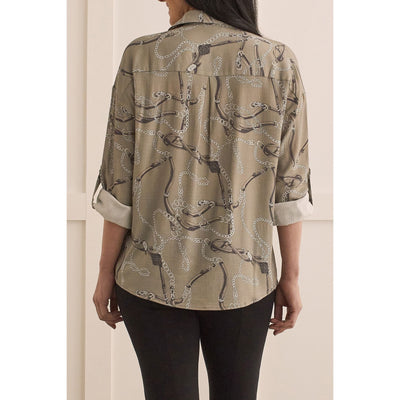 Mixed Print Blouse