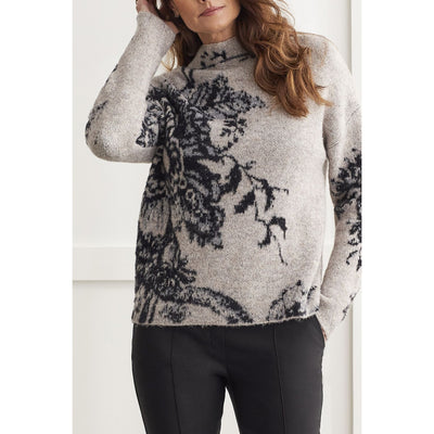 Double Knit Funnel Neck Sweater