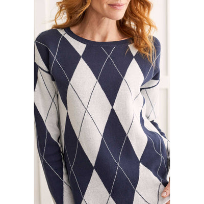 Reversible Cotton Crew Neck Sweater