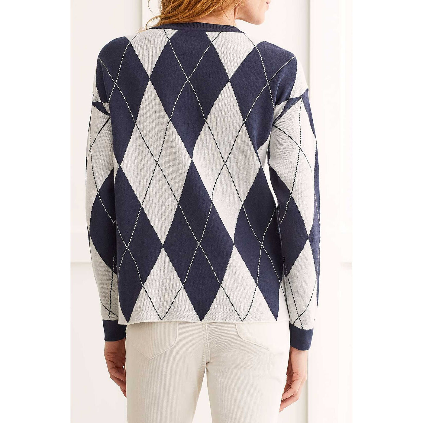 Reversible Cotton Crew Neck Sweater
