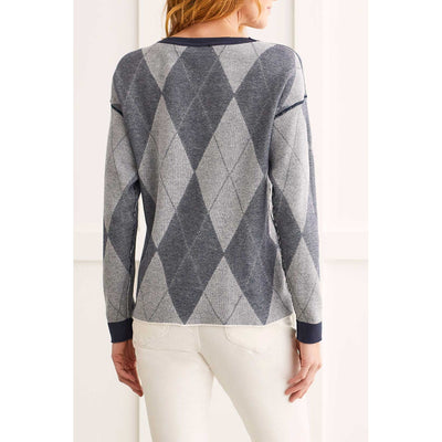 Reversible Cotton Crew Neck Sweater