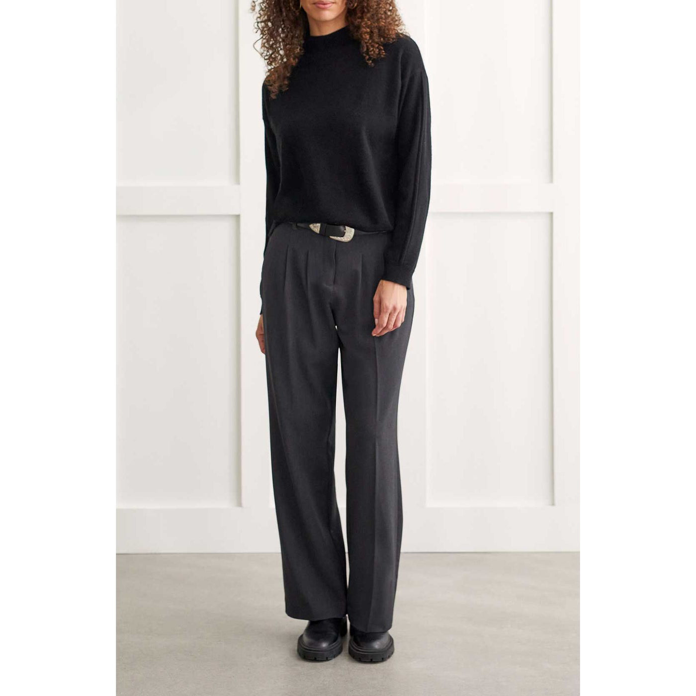 Funnel Neck Cashmere Sweater