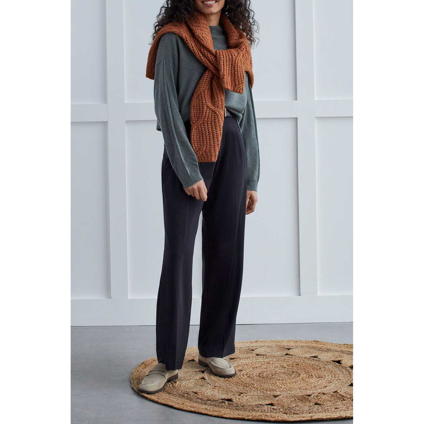 Funnel Neck Cashmere Sweater