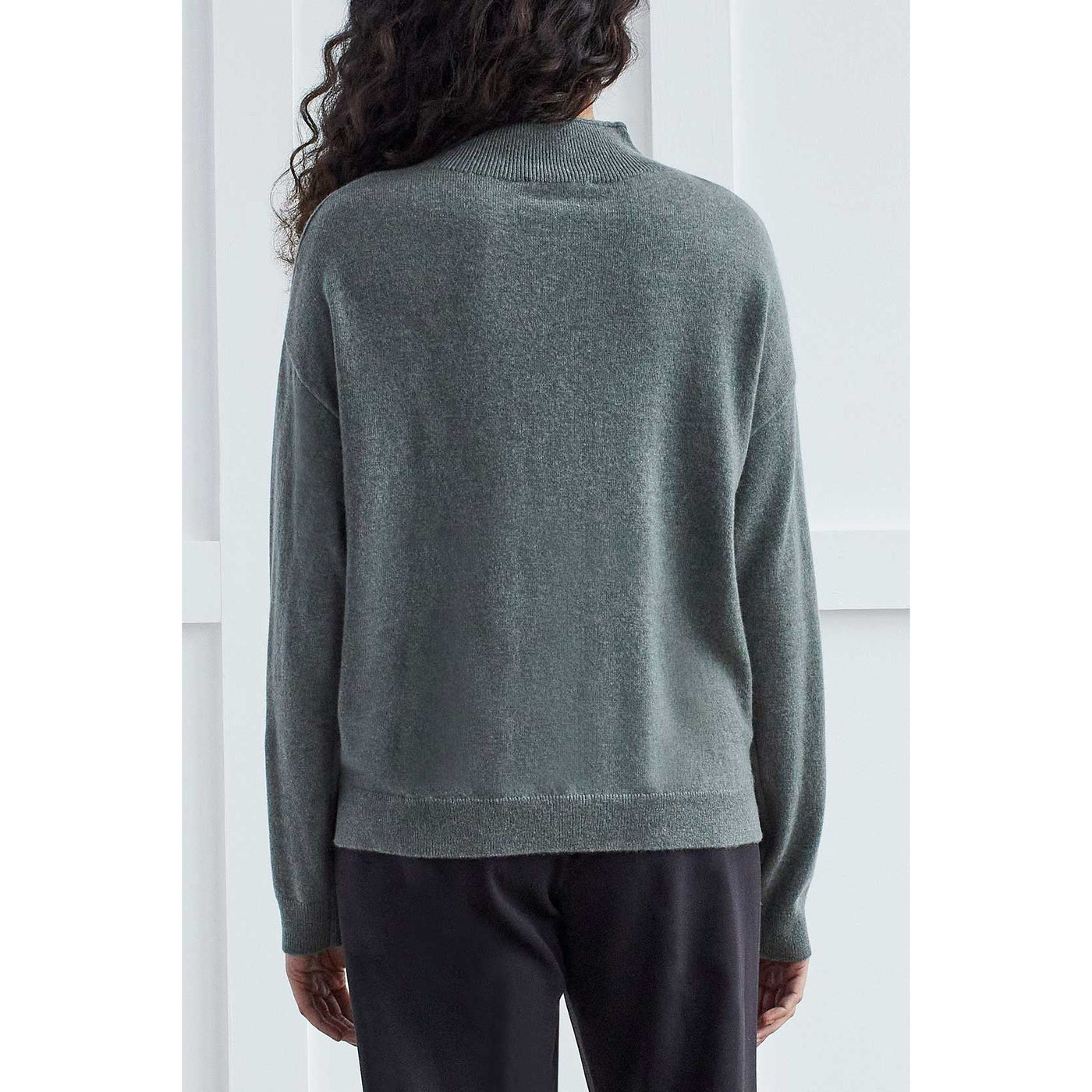 Funnel Neck Cashmere Sweater