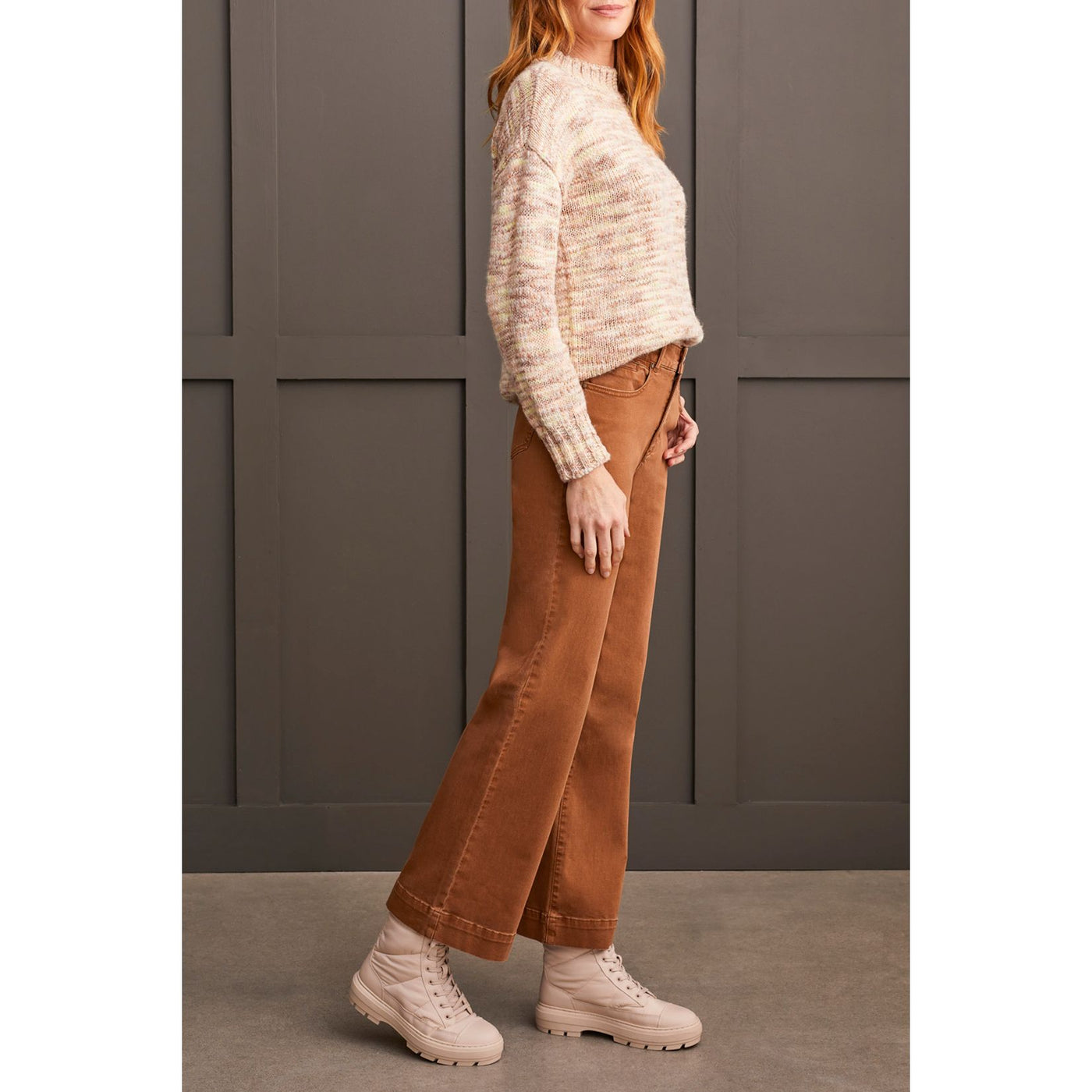 Pantalon 5 poches avec braguette sur le devant