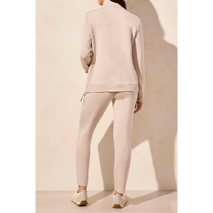 Cardigan texturé à col montant Techno Lux