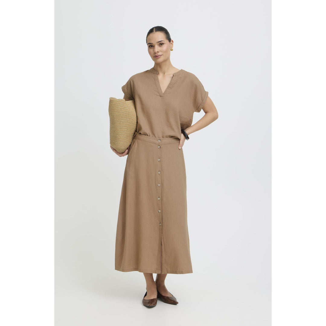 Falakka Button Skirt