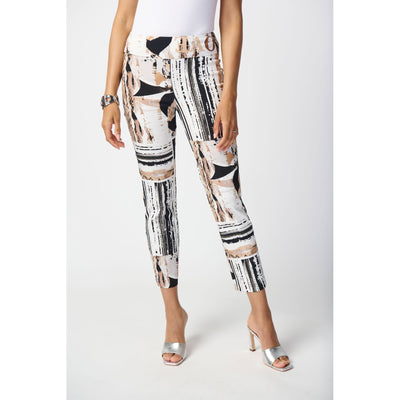 Patchwork Print Cropped Trousers