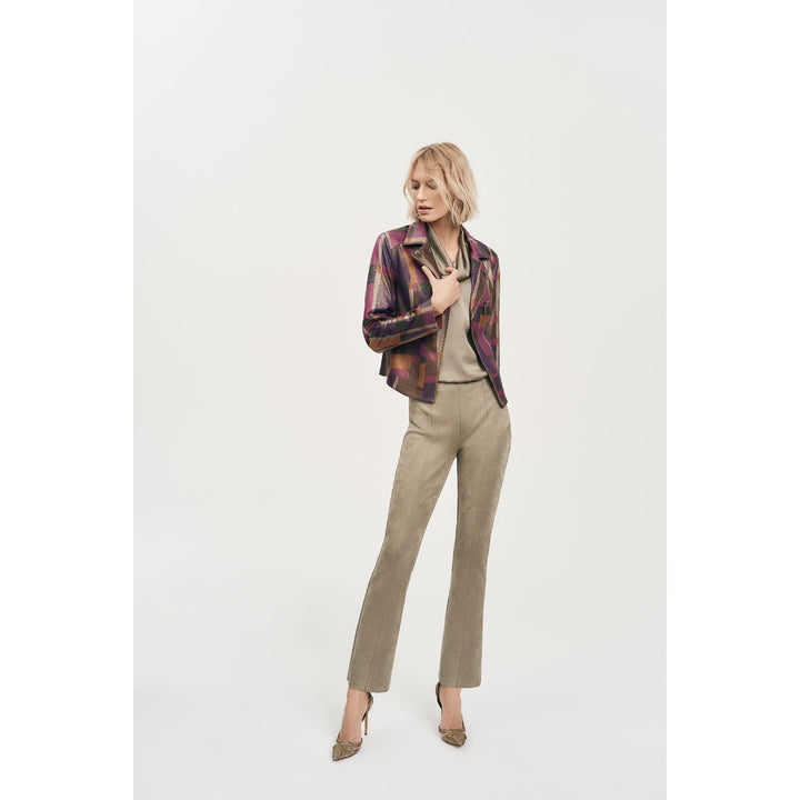 Scuba Suede Flared Pants