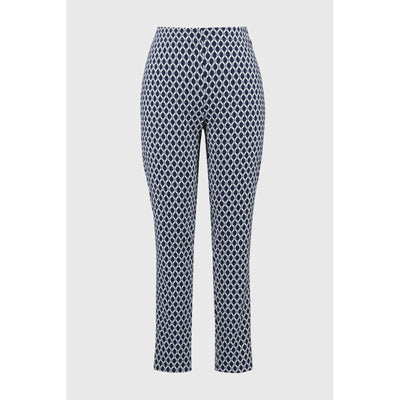 Jacquard Geometric Print Slim Fit Pants