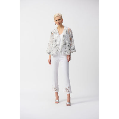 Organza Floral Print Boxy Cover-Up