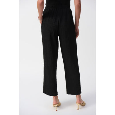 Seersucker Wide Leg Pull-On Pants