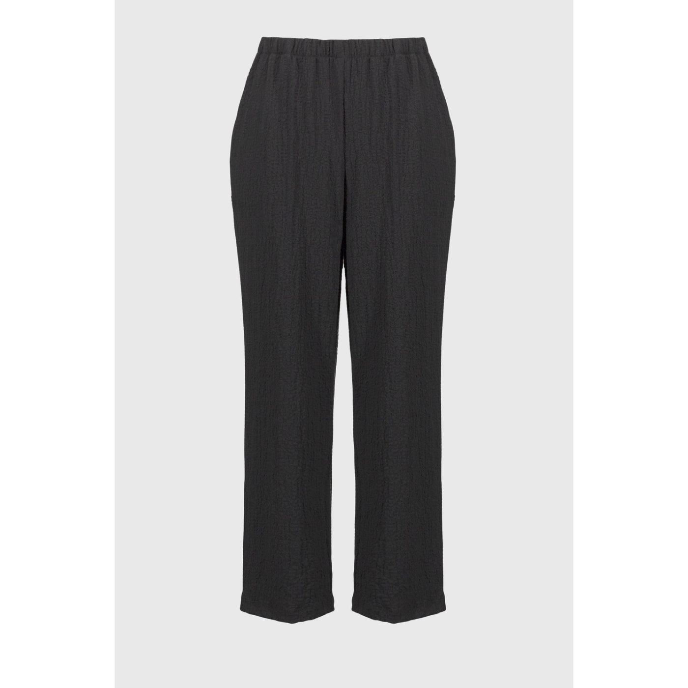 Seersucker Wide Leg Pull-On Pants