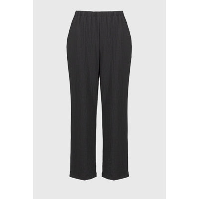 Seersucker Wide Leg Pull-On Pants