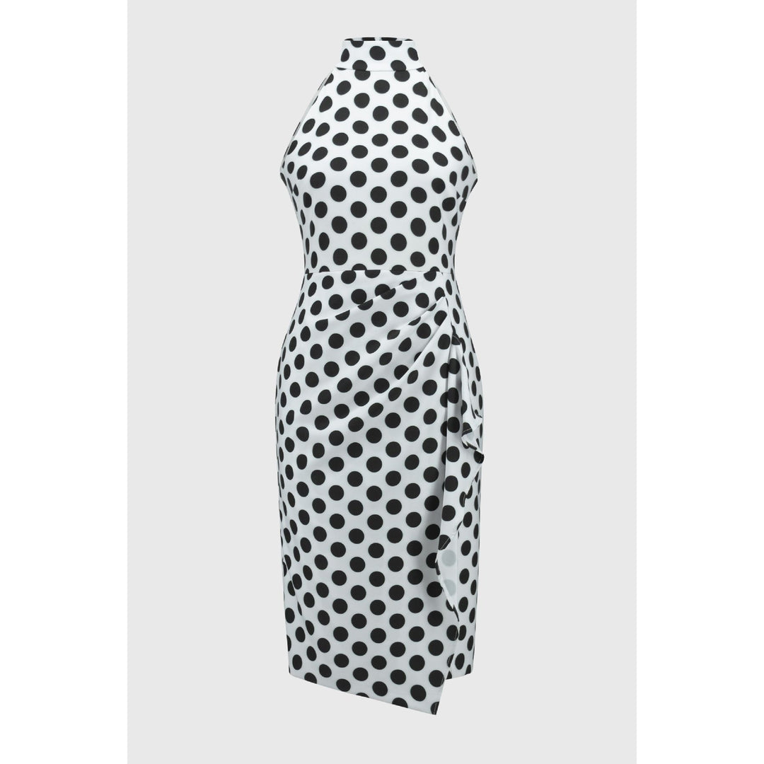 Lux Twill Dot Print Halter Dress