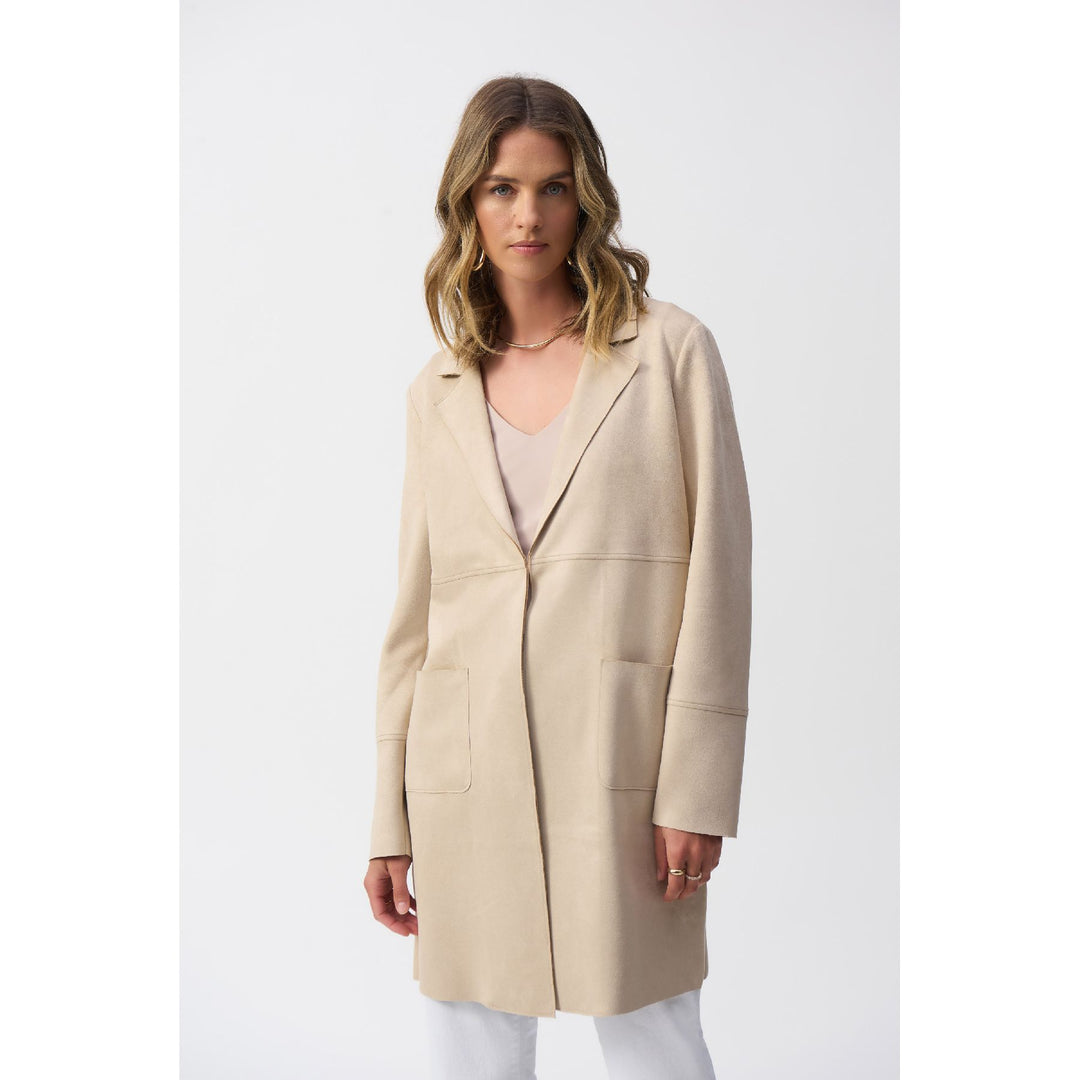 Veste droite en daim Scuba