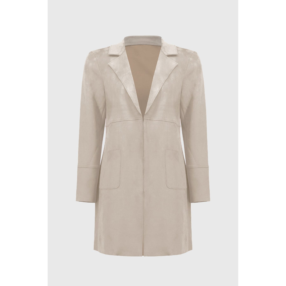 Veste droite en daim Scuba