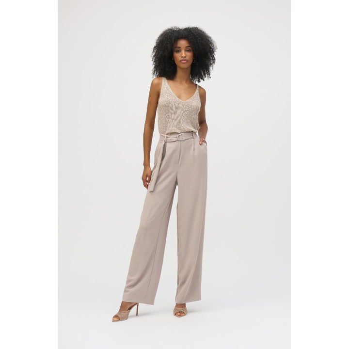 Camisola de punto metalizada con pedrería