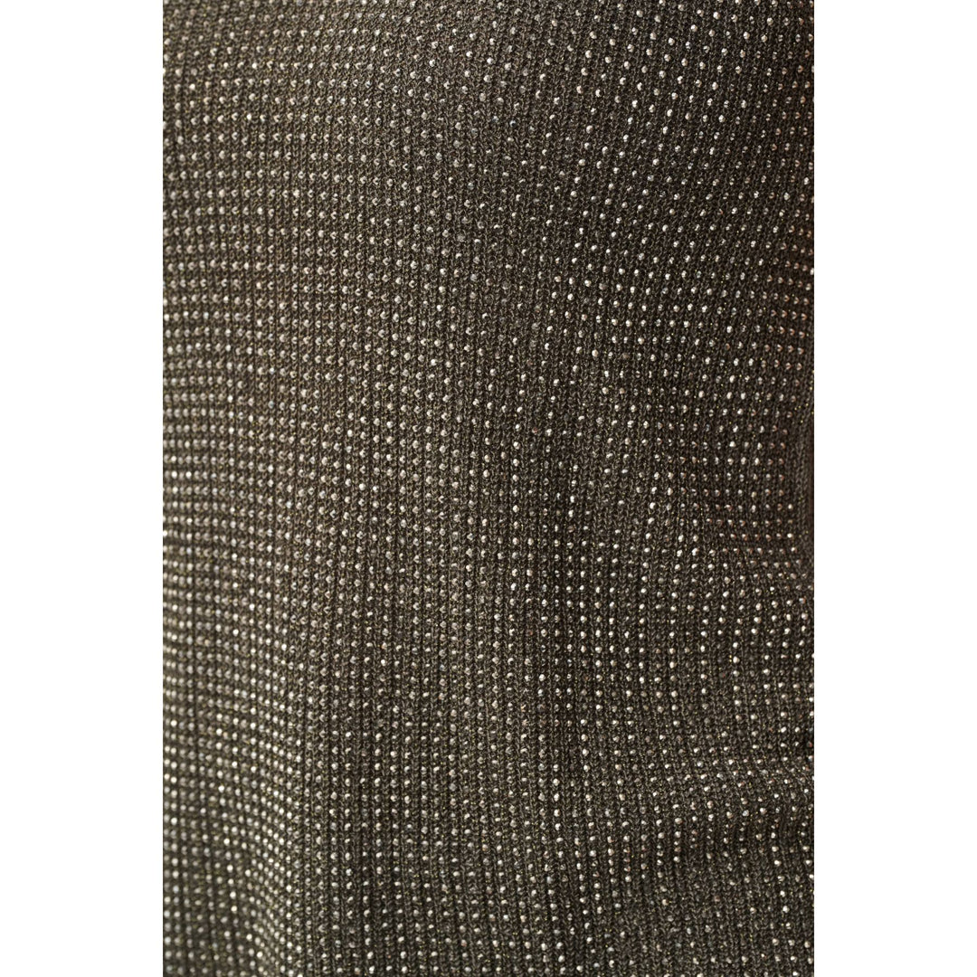 Metallic Knitted Camisole w/ Rhinestones