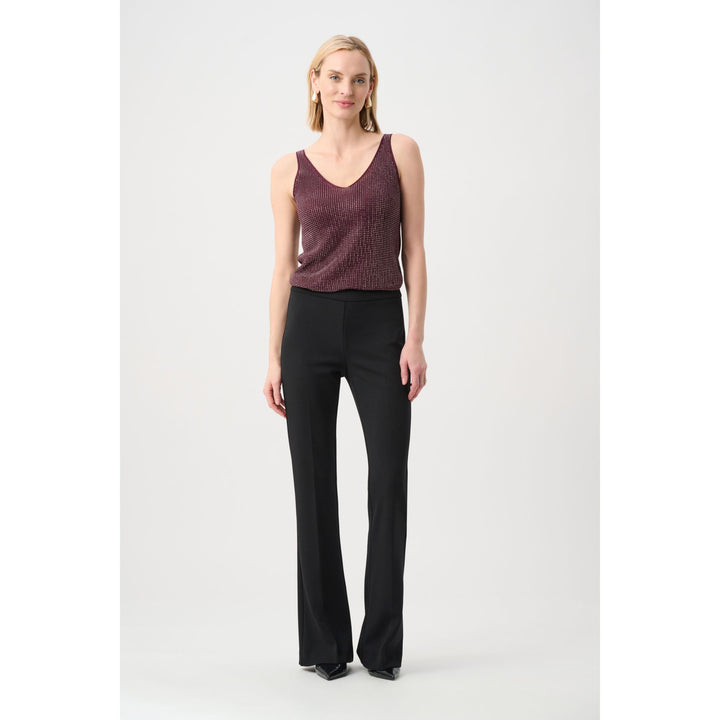 Metallic Knitted Camisole w/ Rhinestones