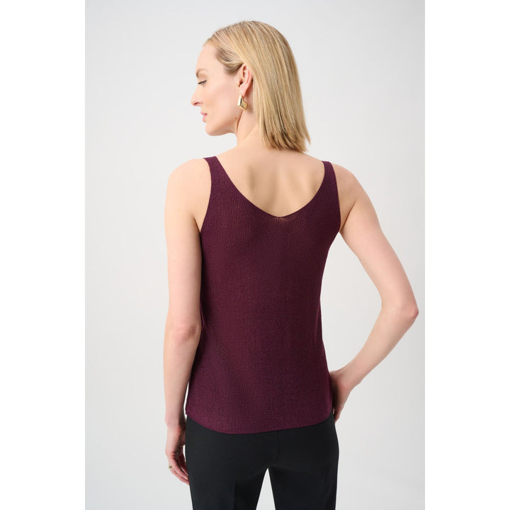 Metallic Knitted Camisole w/ Rhinestones