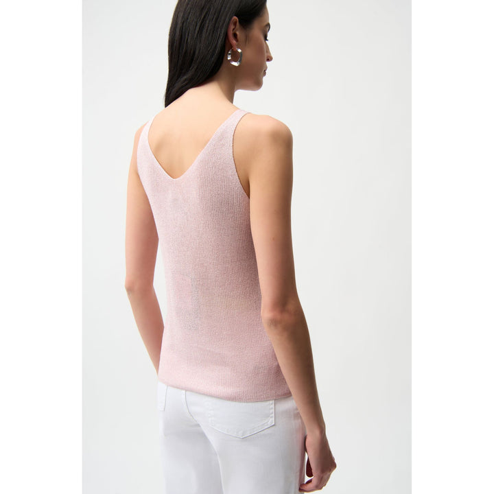 Metallic Knitted Camisole with Rhinestones