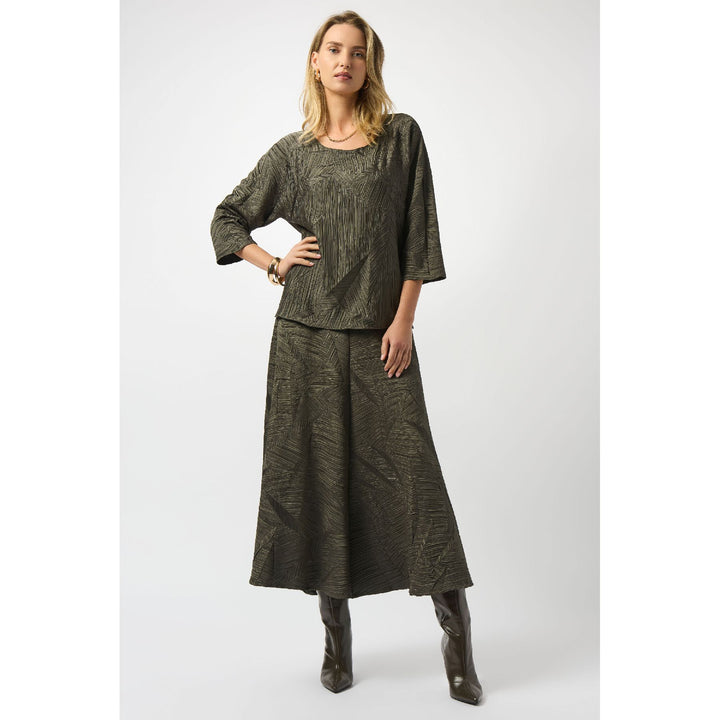 Haut boxy en satin plissé