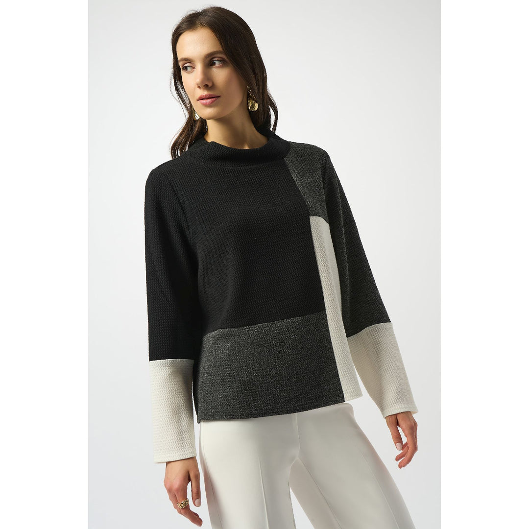 room306 CONTEMPORARY - 新品◆Square Button Collar Design Knit Tops Jacquard Knit Colour-Block Boxy Top – Woods Clothing