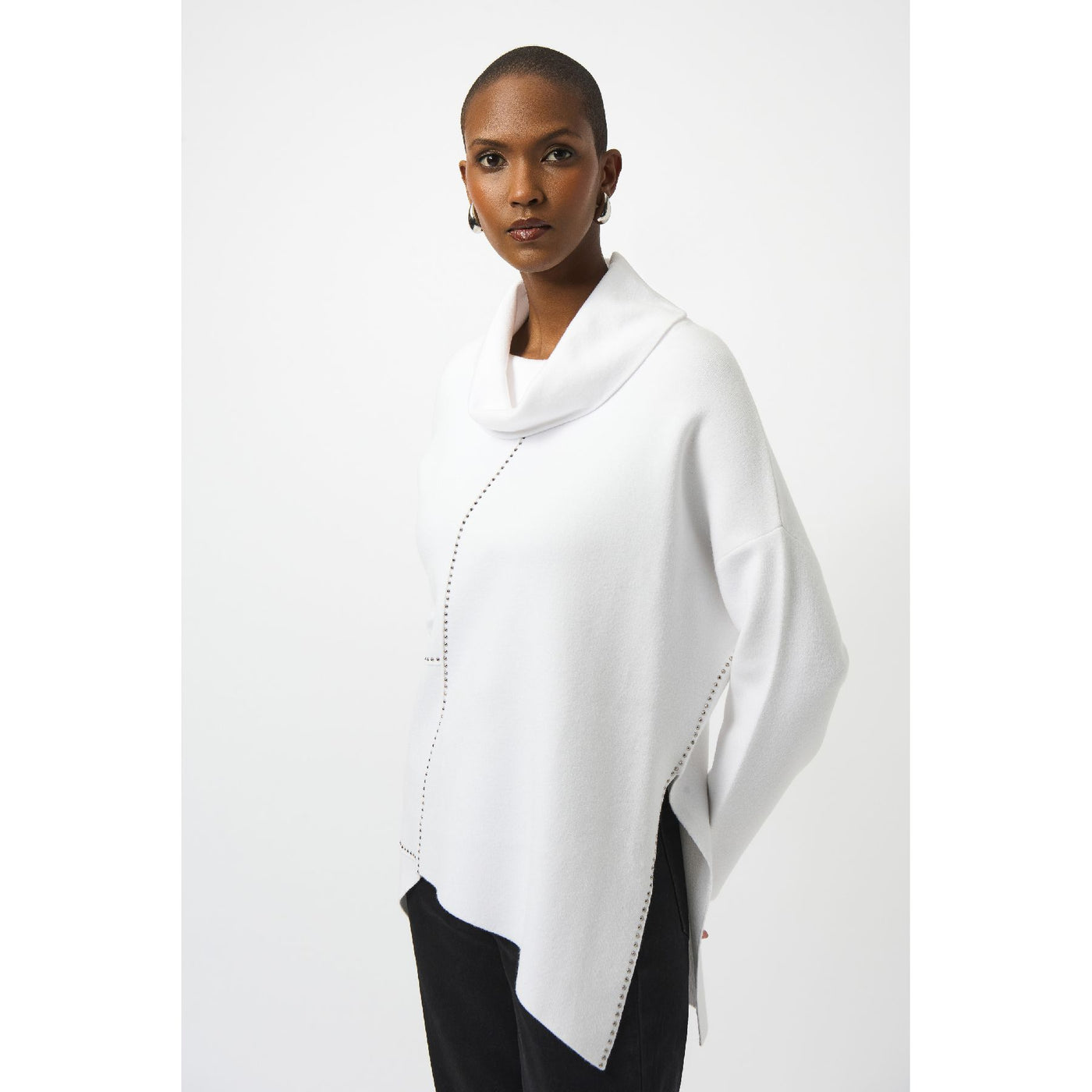 Sweater Knit Asymmetrical Pullover
