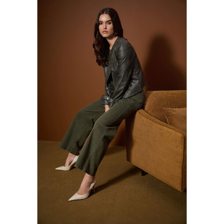 Goldie | Jean extensible classique à jambes larges