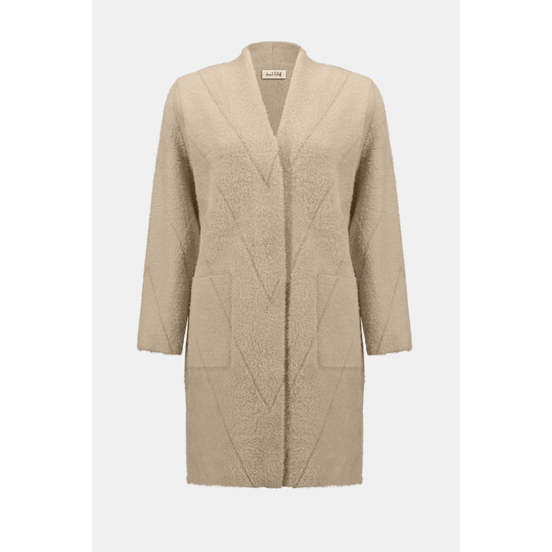 Manteau en tricot avec fil à plumes