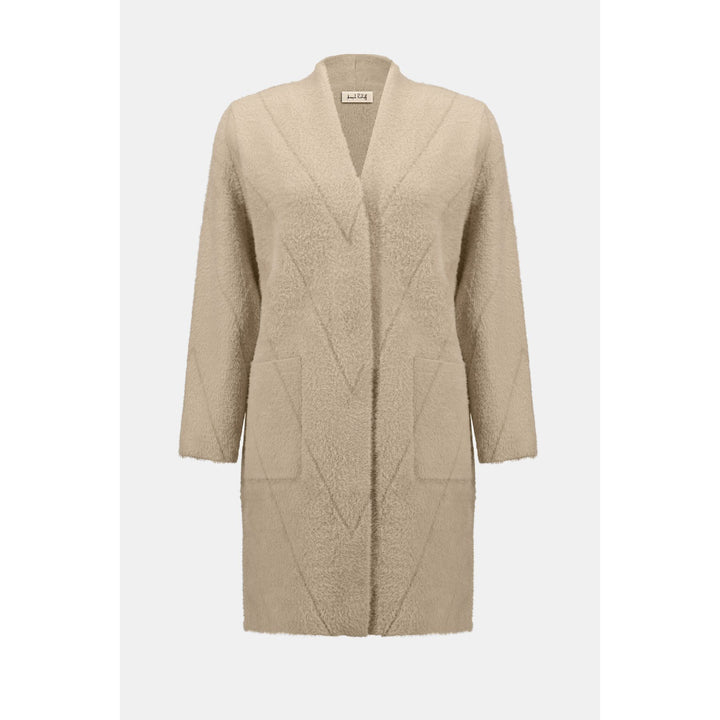 Manteau en tricot avec fil à plumes