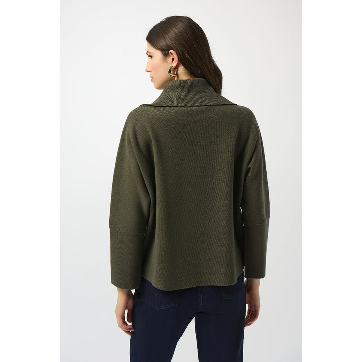 Pull en maille carrée avec col zippé